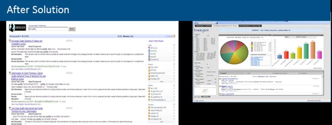 Knowledge engineering application screens after the solution